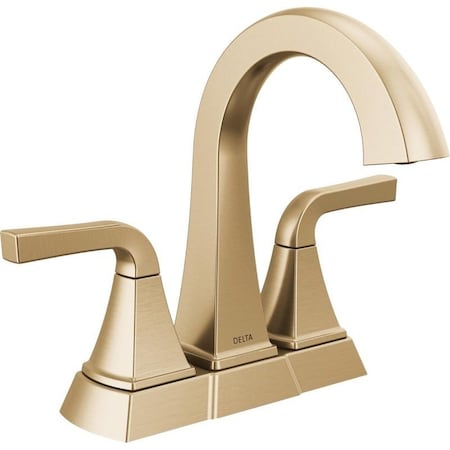 Delta Knoxville Series Centerset Bathroom Faucet, 1.2 gpm, 2-Handle, 3-Faucet Hole, Metal 25854LF-CZ