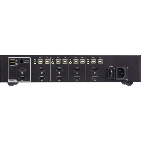 Aten 4-Port USB HDMI Dual Display PP4.0 Secure KVM w/ CAC Support CS1144H4C
