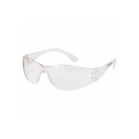 Mcr Safety Checklite CL1 Frameless Safety Glasses, Polycarbonate Light Blue Lens, Duramass, Light Blue 135-CL113