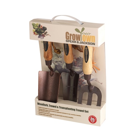 Eclipse Tools Elements Trowel, Weed Fork and Transplanting Trowel Set ELEMENTS3PS