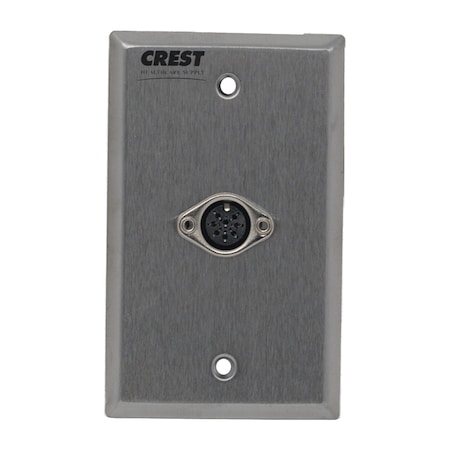 Crest Healthcare DIN 8-Pin Replacement Receptacle, Jeron B-32877P