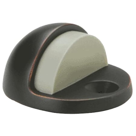 Schlage Ives Series Dome Stop, 1-3/4 in Dia Base, Brass, Aged Bronze FS436B-716