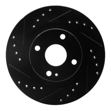 Dynamic Friction Co DFC Brake Rotor - Drilled and Slotted - Black 633-80034L