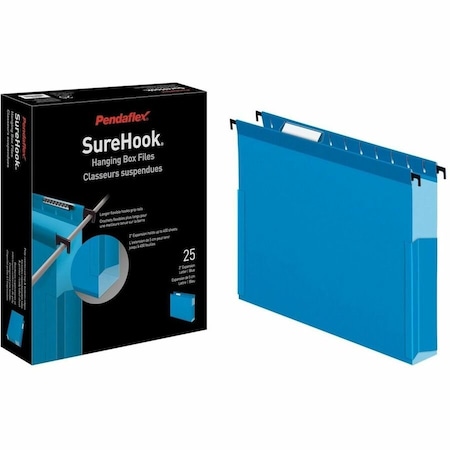 Esselte Pendaflex 2 Expansion Hanging Box Bottom Folders with Sides Legal BE, 25PK 59302