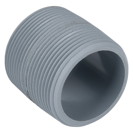 Zoro Select 1-1/2" MNPT Close TBE CPVC Pipe Nipple Sch 80 9861-213