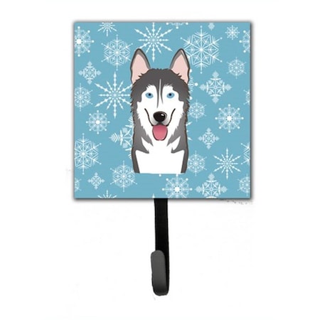 Carolines Treasures Snowflake Alaskan Malamute Leash and Key Holder BB1652SH4