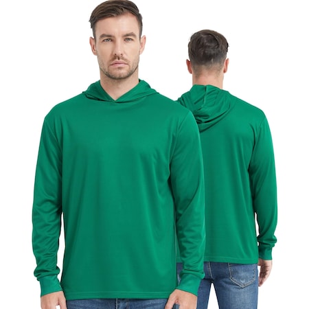 Protectx Sun Protection Hoodie, Polyester, Forest Green, 4XL, 2 PK HD-APL130-FSG-02-4XL
