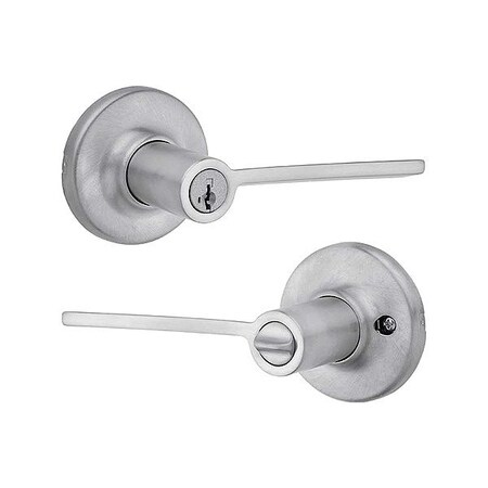 Kwikset Door Lever Lockset, 1 3/8-1 3/4" Thick 405LRL-RDT-26D-SMT-6AL-RCS