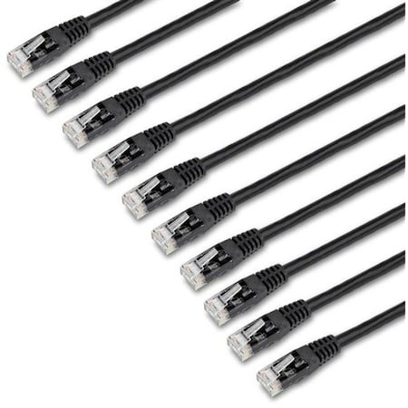 Startech.Com 6 FT. CAT6 ETHERNET CABLE  MULTIPACK MEETS ALL  ANSI/TIA-568-D CATEGORY 6 PATCH C6PATCH6BK10PK