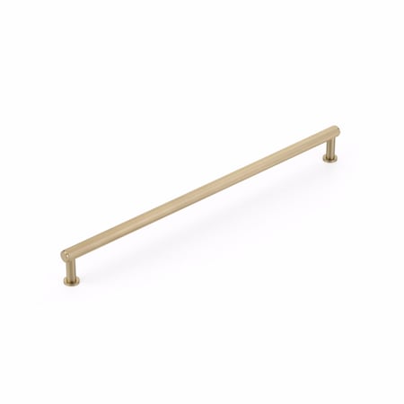 Schaub 12in Center to Center Pub House Knurled Cabinet Pull Signature Satin Brass Finish 5012-SSB