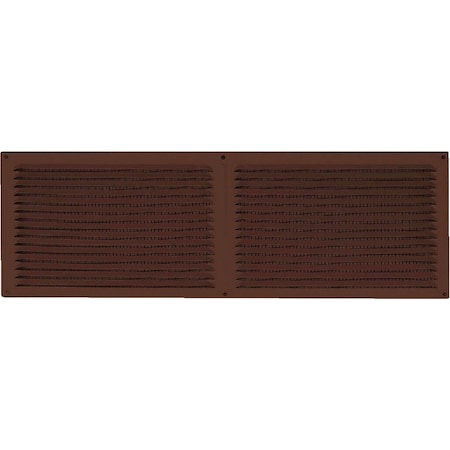 Norwesco 16'' x 6'' Brown Galvanized Soffit Ventilator 556147