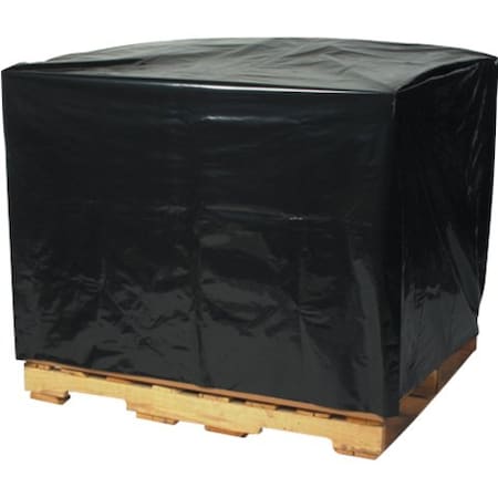 Box Packaging Pallet Covers 48W x 42D x 48H 3 Mil Black 50/Pack PC164
