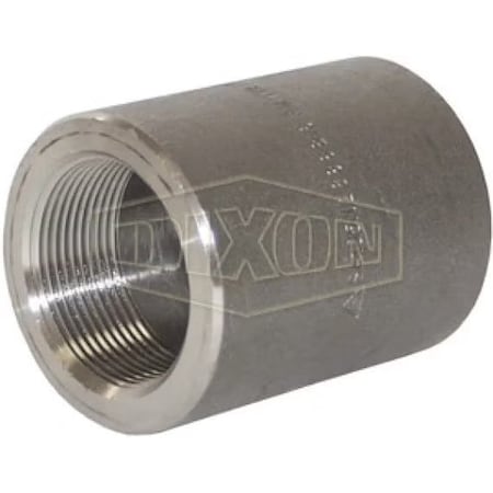 Dixon Threaded Pipe Coupling, 3/8 in Nominal, FNPT End Style, 3000 lb, Forged Steel RHC38FS