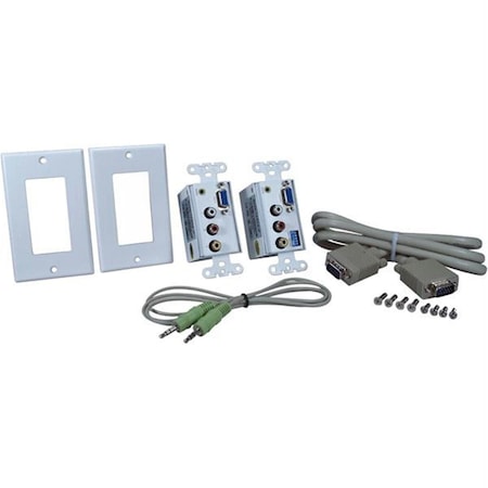Qvs Vga And Composite Av Cat5E Wallplate Extender Kit VARCA-1P