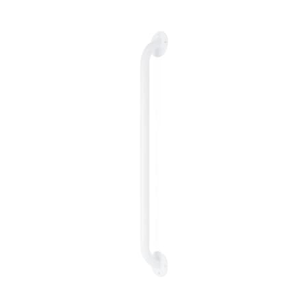 Medline White Enamel Wall Grab Bar, 24in Long, 300 lb. Weight Capacity G5-024WRX1