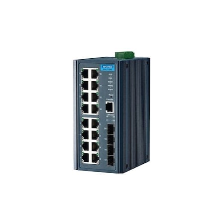 Advantech 16FE+4SFP Port Managed Ethernet Switch Wide Temp EKI-7720E-4FI-BE