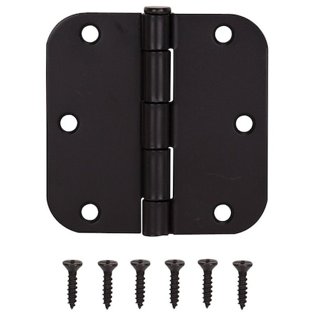 Prosource Door Hinge, Steel, Oil-Rubbed Bronze, Loose Pin, 180 deg Range of Motion, Screw Mounting 20347ORX