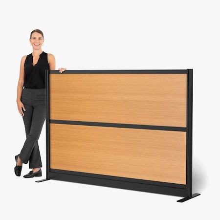 Luxor Beechwood Modular Wall Room Divider System, 70'' x 48'' PPWL013