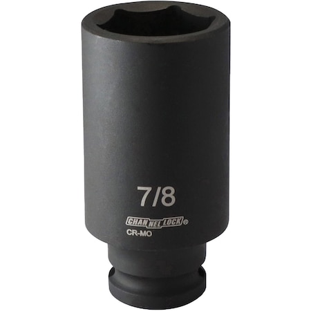 Channellock 3/8'' Drive 7/8'' 6-Point Deep Standard Impact Socket S1815800122124001