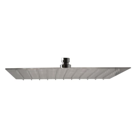 Westbrass 12 in. x 12 in. Square thin Shower head in Satin Nickel SHS1212-07