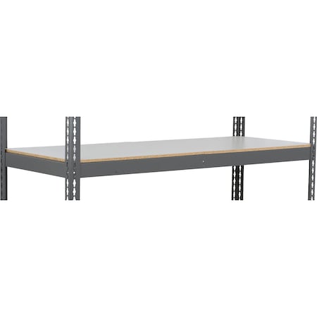 Global Industrial Extra Heavy Duty Boltless Shelving Additional Shelf, 96"W x 30"D, Laminate Deck B3171205