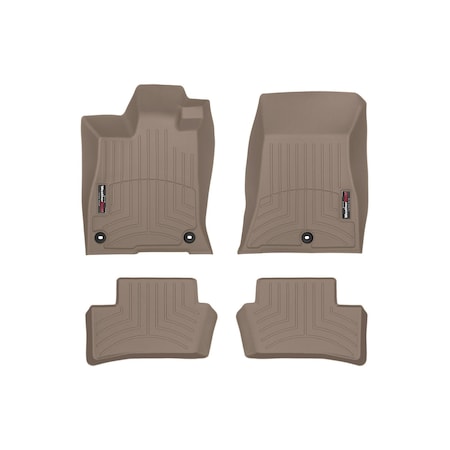 Weathertech Tan, Front and Rear Floorliners 451655-1-2