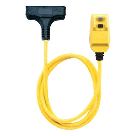 Southwire GFCI, Yellow, 100 ft, 3 Outlet, 12 AWG 14880230-4