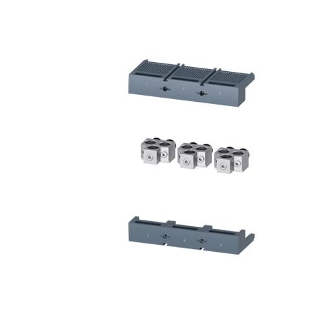Siemens circular conduc. terminal TA3.2 3 x 4/0400 kcmil for 3 cables 3 units 3VA9673-0JB32