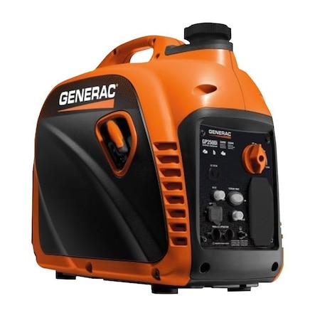Generac GP Series 8251-0 Portable Generator, 120 V, 2500 W Output, Gasoline, 1 gal Tank, Recoil Pull Start G0082512