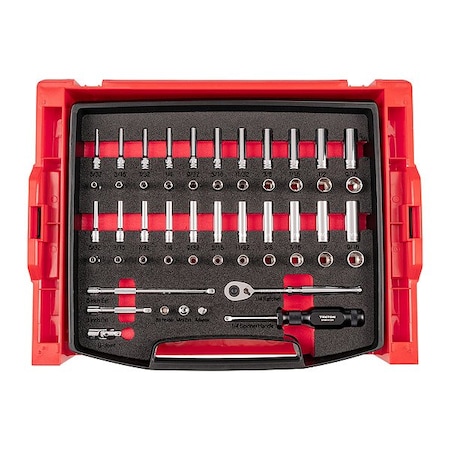 Tekton Socket Set, Steel, 52 Pieces OLB94301