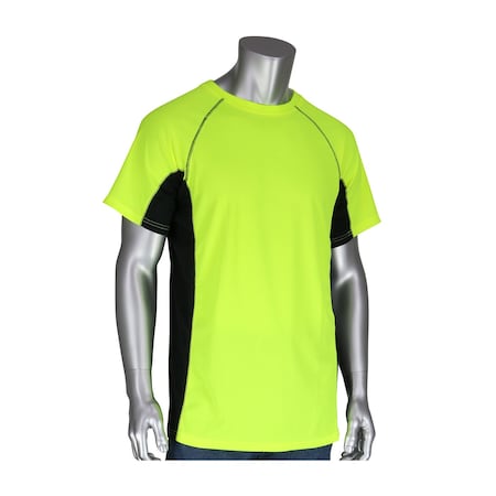 Pip Non-ANSI Short Sleeve T-Shirt w/50+ UPF Sun Protection, Insect Repellent Treatment and Black Trim 310-950B-LY/4X