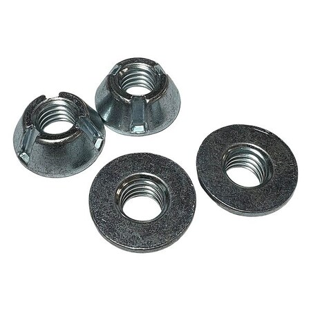 Zoro Select Tri-Groove Nut, 3/8"-16, PK5 0050