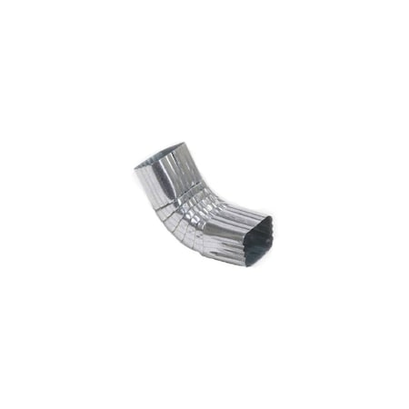 Amerimax Home Products Front Gutter Elbow, Style A, 75 Degree, Mill Finish Galvanized Steel, 3 x 4-In. Gray 49064