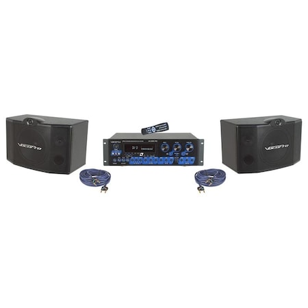 Vocopro Digital Karaoke Receiver Mixing Amplifier with Speaker package KRS-3