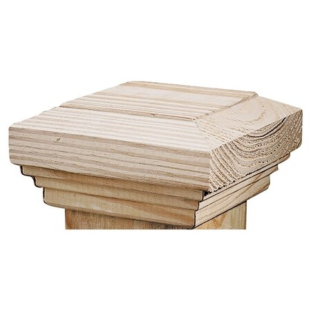 Ufp Post Cap, 6 in L, 6 in W, Wood 105701