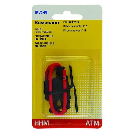 Eaton Bussmann Bussmann 30 amps ATM Black In-Line Fuse Holder, 5PK BP/HHM-RP