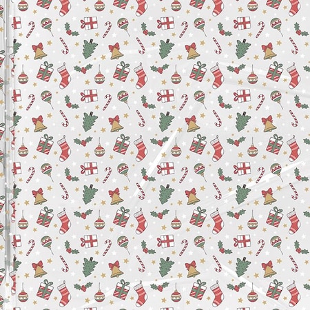 Nashville Wraps Christmas Stockings Cello Roll, 40 inx100' CR40CST