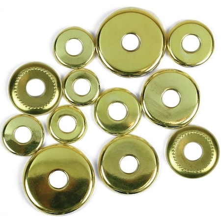 Jandorf Lamp Check Ring Assortment, Brass, For: 1/8 in IP Lamp Nipples 60140