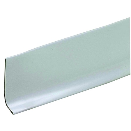 M-D Building Products Wall Base, 4 ft L, 212 in W, Vinyl, Silver 75671