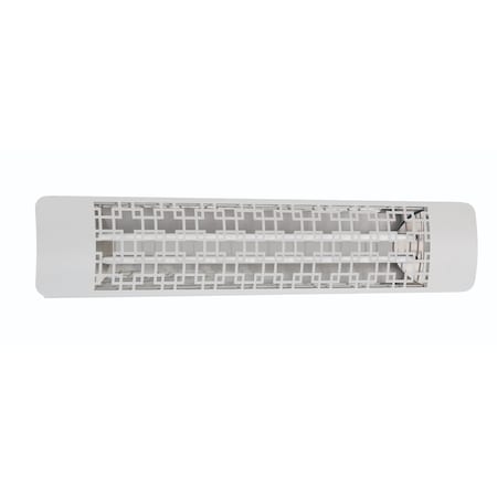 Eurofase SS 39in Dual Element 4000W 240V Heater, White, Brix Decor Plate EF40240W5