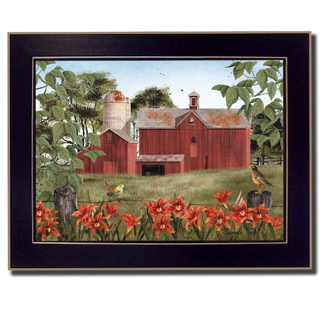 Homeroots Summer Days 5 Black Framed Print Wall Art 404408