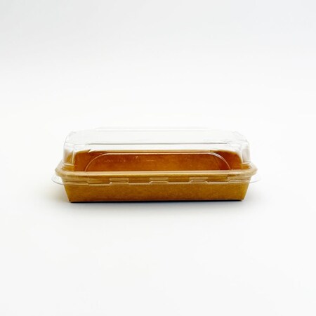 Verterra 6.5X4.5 KRAFT TRAY W/ LID, 200PK VT-PBL-6.5X4.5