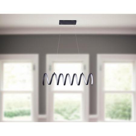 Homeroots Black Metal LED Chandelier 569557