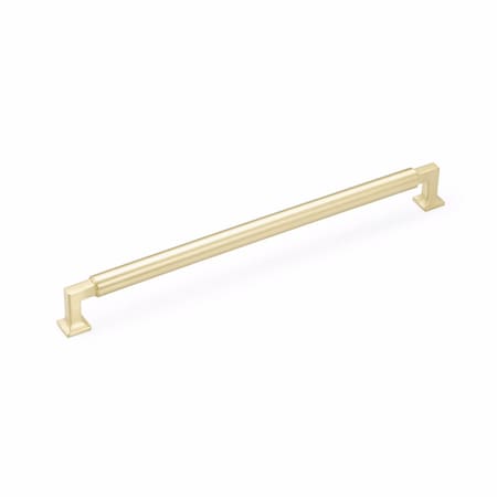 Schaub 15in Center to Center Haniburton Appliance Pull Satin Brass Finish 479-SB