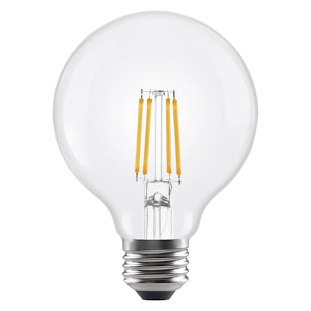 Sylvania/ Ledvance TruWave Natural LED G25, 6W, Dimmable, 90CRI, 500 Lumen, 5000K, 15000life LED6G25DIM950CL13YTLRP2/41334
