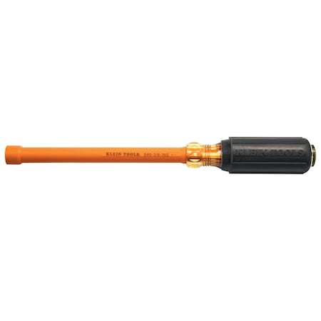Klein Tools 3/16-Inch Insulated Nut Driver 6-Inch Hollow Shaft 646-3/16-INS