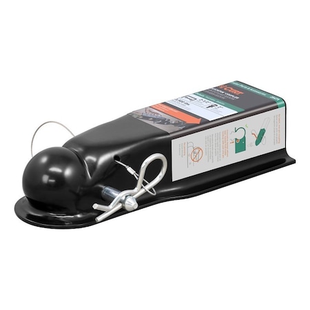 Curt QuickPin Series No-Latch Trailer Coupler, 3500 lb, 2 in Ball, Powder-Coated 25471