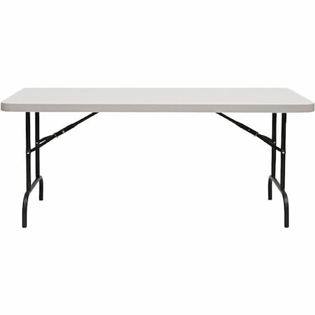 Iceberg IndestrucTable Commercial Folding Table, Platinum Granite Top, 30 in W x 60 in L x 29 in H 65513