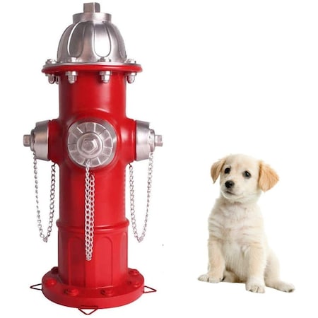 K9 Kennel Store 14.5 inch Tall Fire Hydrant with 4 Stakes, Puppy Pee Post Training CHOIES-FH