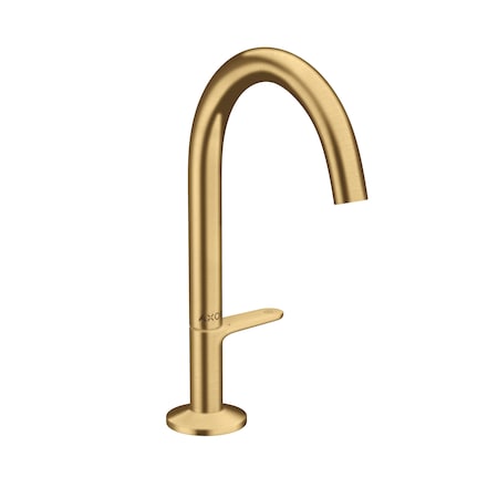 Axor ONE Single-Hole Faucet Select 170, 1.2 GPM in Brushed Gold Optic 48020251